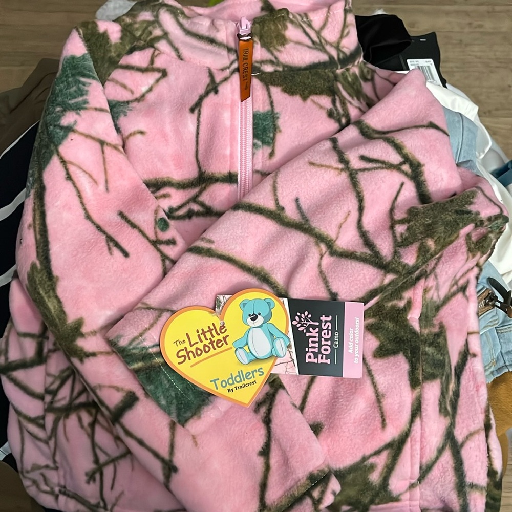 Pink Camo Zip-Up